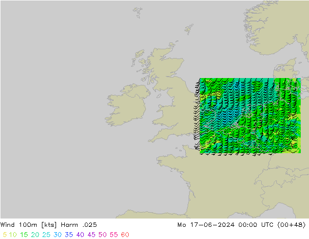 Wind 100m Harm .025 Mo 17.06.2024 00 UTC