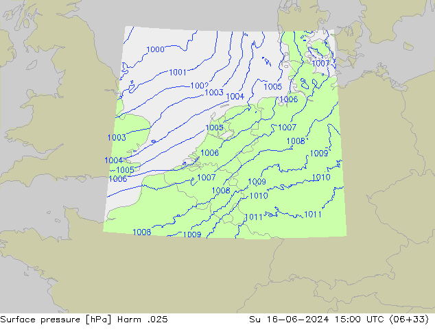 Presión superficial Harm .025 dom 16.06.2024 15 UTC