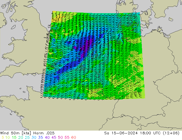 Wind 50m Harm .025 Sa 15.06.2024 18 UTC