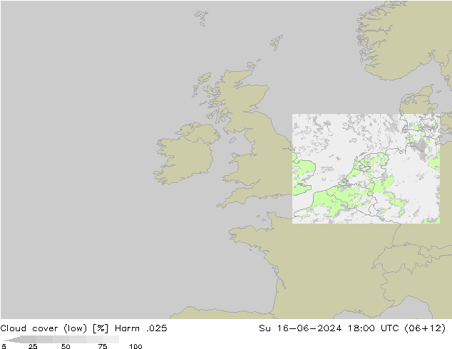 Nubes bajas Harm .025 dom 16.06.2024 18 UTC