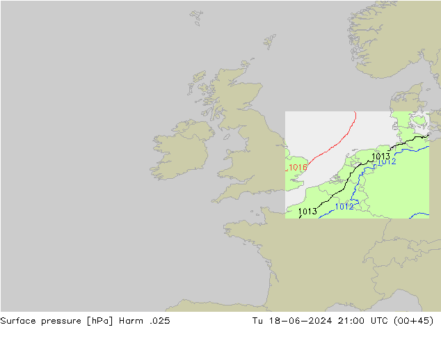 Pressione al suolo Harm .025 mar 18.06.2024 21 UTC