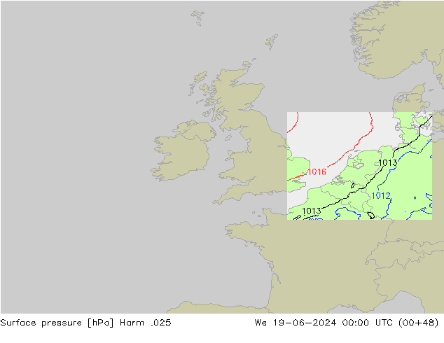Bodendruck Harm .025 Mi 19.06.2024 00 UTC