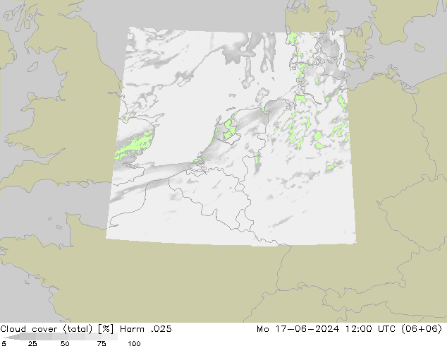Nubes (total) Harm .025 lun 17.06.2024 12 UTC
