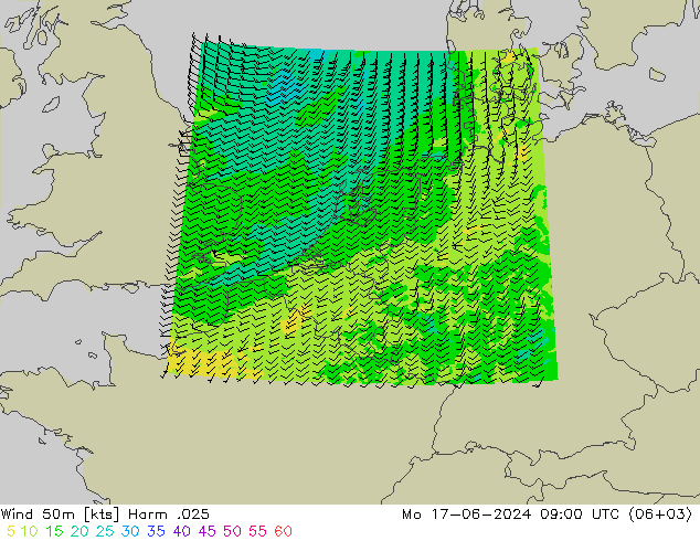 Wind 50m Harm .025 Mo 17.06.2024 09 UTC
