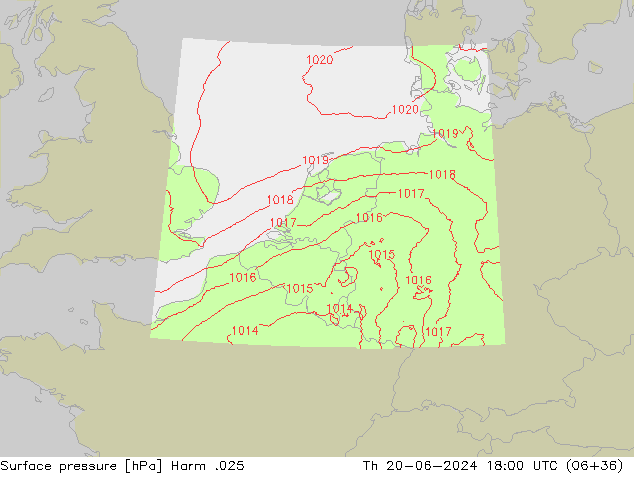 Luchtdruk (Grond) Harm .025 do 20.06.2024 18 UTC