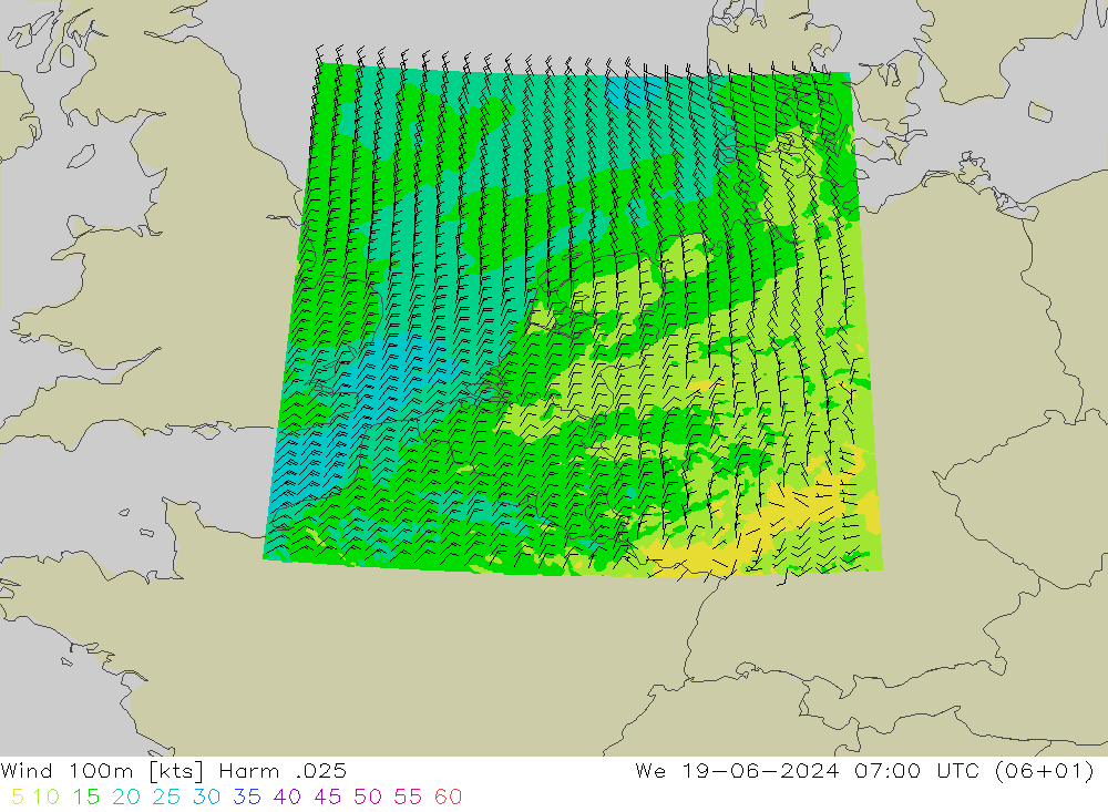 风 100m Harm .025 星期三 19.06.2024 07 UTC