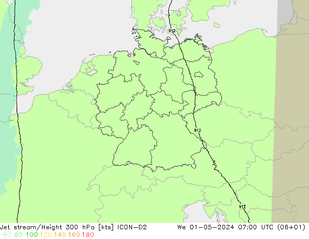 Polarjet ICON-D2 Mi 01.05.2024 07 UTC