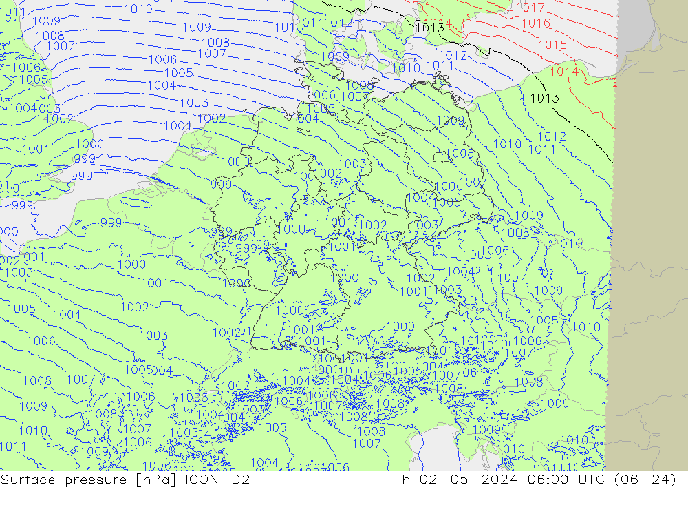      ICON-D2  02.05.2024 06 UTC