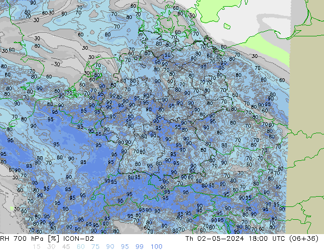 700 hPa Nispi Nem ICON-D2 Per 02.05.2024 18 UTC