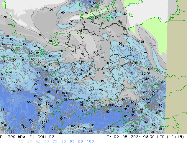 700 hPa Nispi Nem ICON-D2 Per 02.05.2024 06 UTC