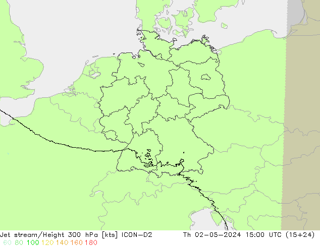 Jet Akımları ICON-D2 Per 02.05.2024 15 UTC