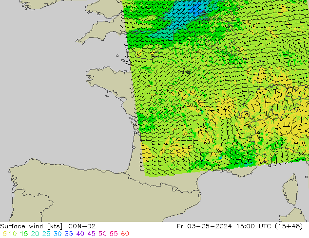  10 m ICON-D2  03.05.2024 15 UTC