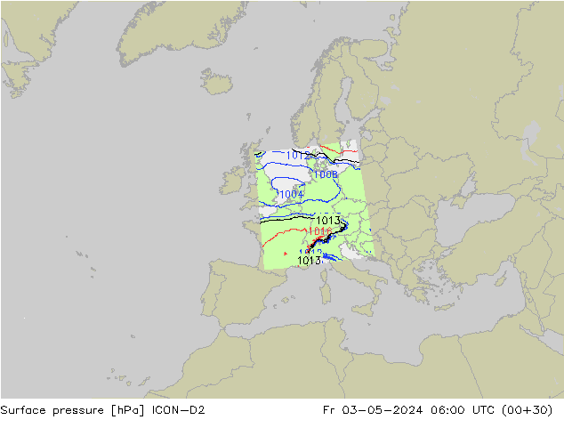      ICON-D2  03.05.2024 06 UTC