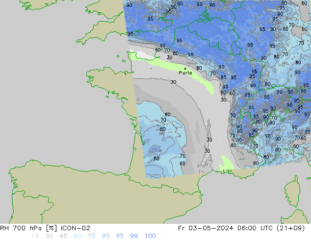 700 hPa Nispi Nem ICON-D2 Cu 03.05.2024 06 UTC