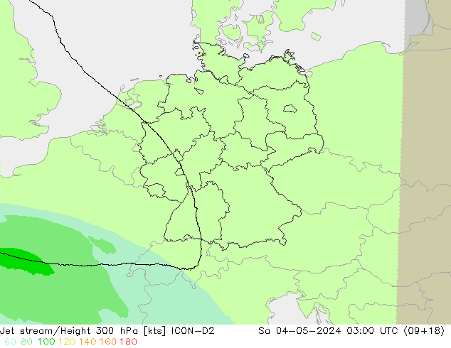 Straalstroom ICON-D2 za 04.05.2024 03 UTC