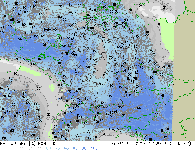 700 hPa Nispi Nem ICON-D2 Cu 03.05.2024 12 UTC