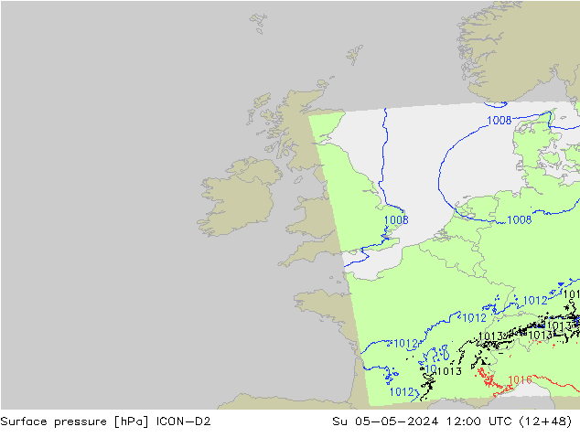 ciśnienie ICON-D2 nie. 05.05.2024 12 UTC