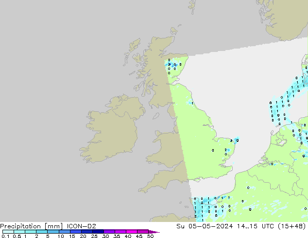 Precipitación ICON-D2 dom 05.05.2024 15 UTC