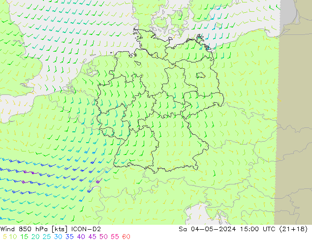  850 hPa ICON-D2  04.05.2024 15 UTC