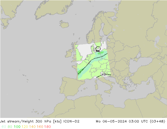 джет ICON-D2 пн 06.05.2024 03 UTC