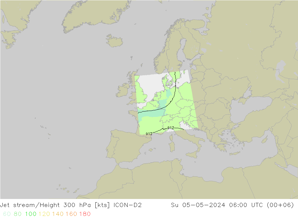 Jet Akımları ICON-D2 Paz 05.05.2024 06 UTC