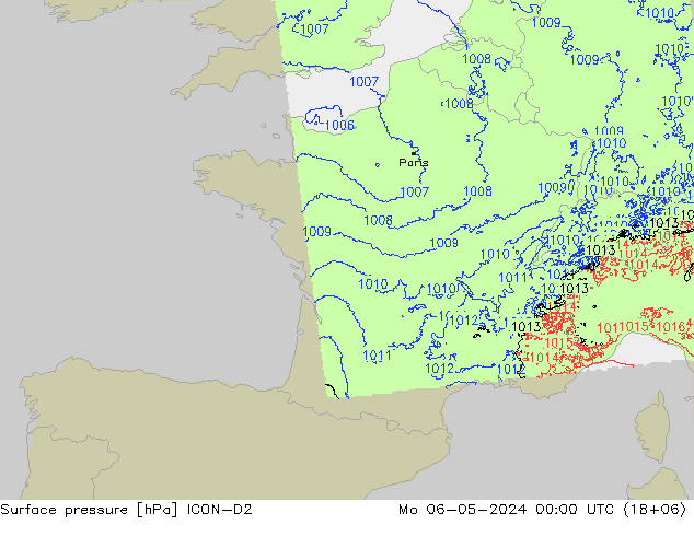      ICON-D2  06.05.2024 00 UTC