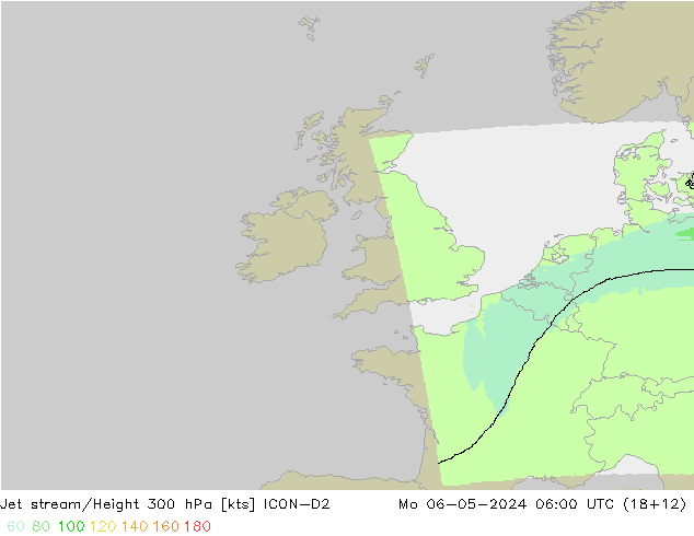 Jet Akımları ICON-D2 Pzt 06.05.2024 06 UTC