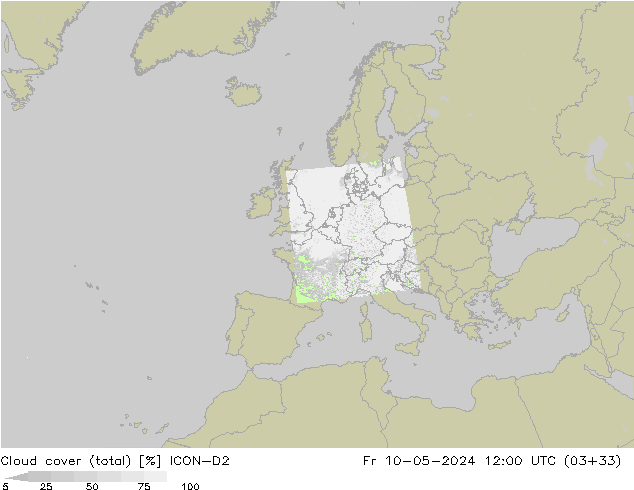 облака (сумма) ICON-D2 пт 10.05.2024 12 UTC