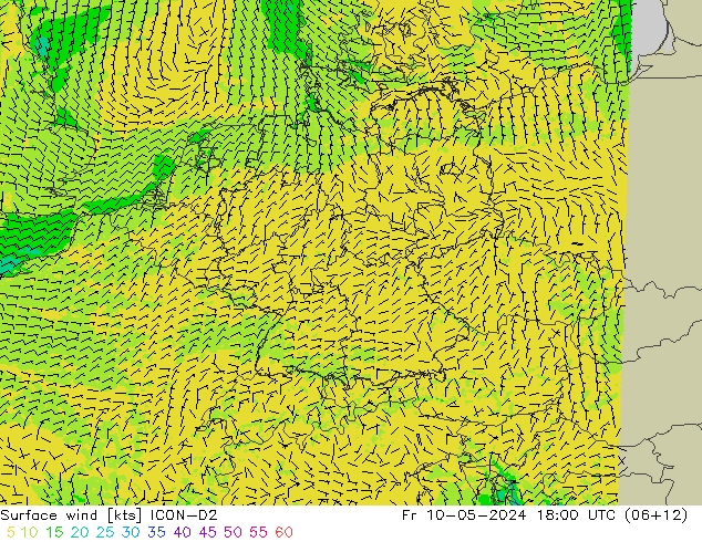  10 m ICON-D2  10.05.2024 18 UTC