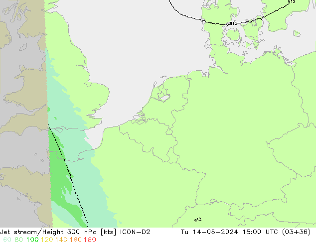 Courant-jet ICON-D2 mar 14.05.2024 15 UTC