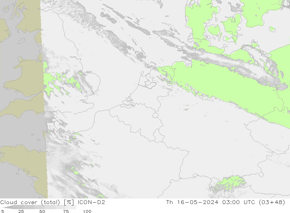 облака (сумма) ICON-D2 чт 16.05.2024 03 UTC