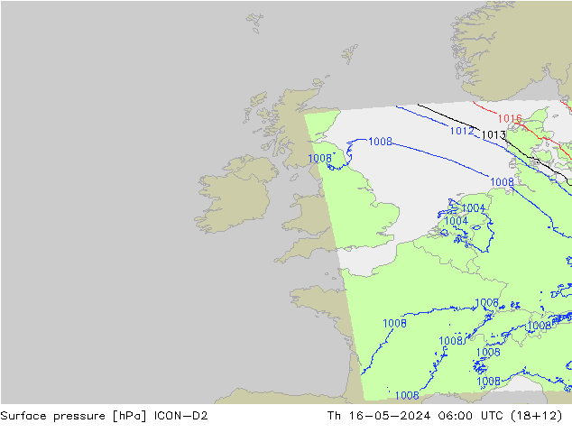 pression de l'air ICON-D2 jeu 16.05.2024 06 UTC