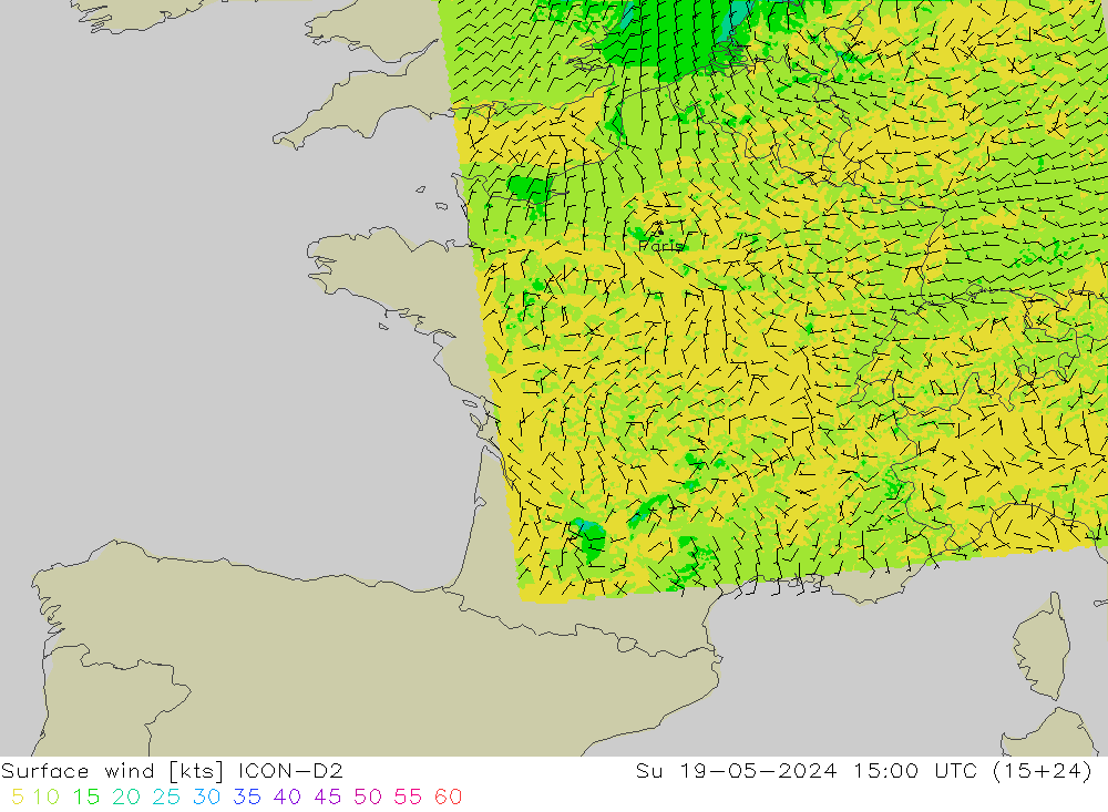  10 m ICON-D2  19.05.2024 15 UTC