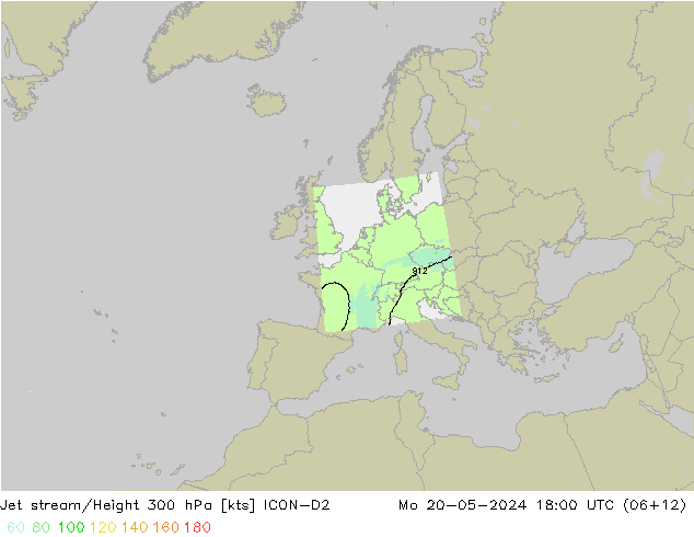 Straalstroom ICON-D2 ma 20.05.2024 18 UTC