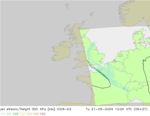 Courant-jet ICON-D2 mar 21.05.2024 12 UTC