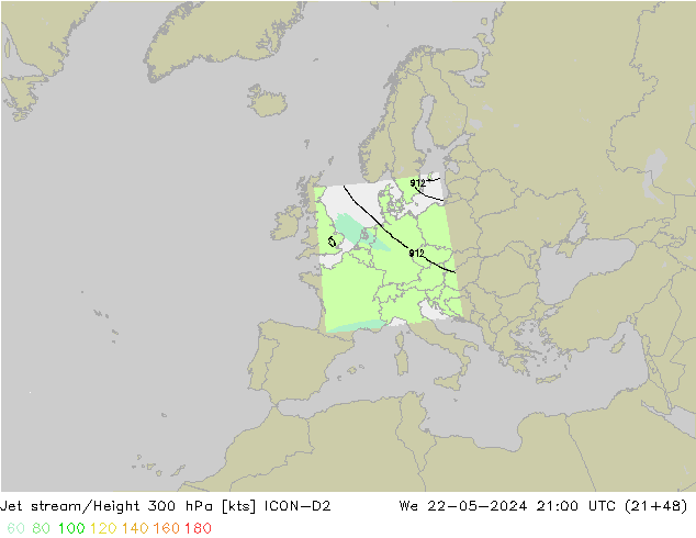 Polarjet ICON-D2 Mi 22.05.2024 21 UTC