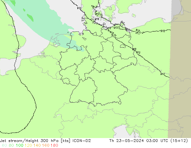 Polarjet ICON-D2 Do 23.05.2024 03 UTC