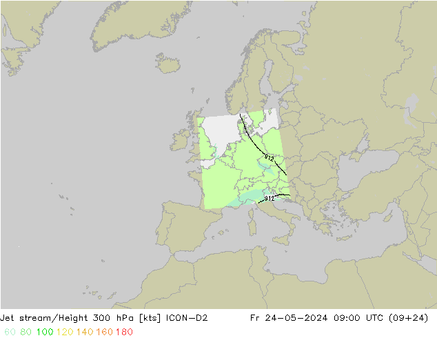 Polarjet ICON-D2 Fr 24.05.2024 09 UTC