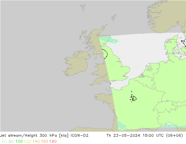 Jet Akımları ICON-D2 Per 23.05.2024 15 UTC