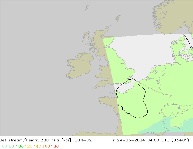 Prąd strumieniowy ICON-D2 pt. 24.05.2024 04 UTC