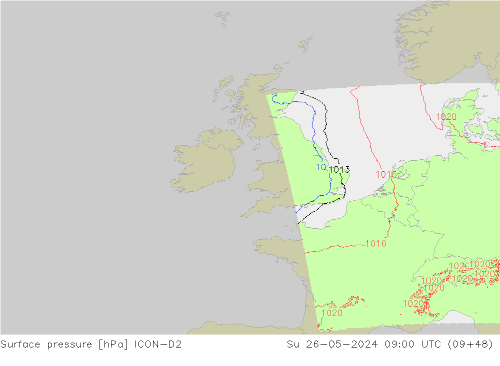      ICON-D2  26.05.2024 09 UTC