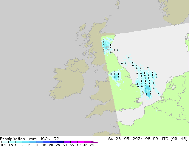 precipitação ICON-D2 Dom 26.05.2024 09 UTC