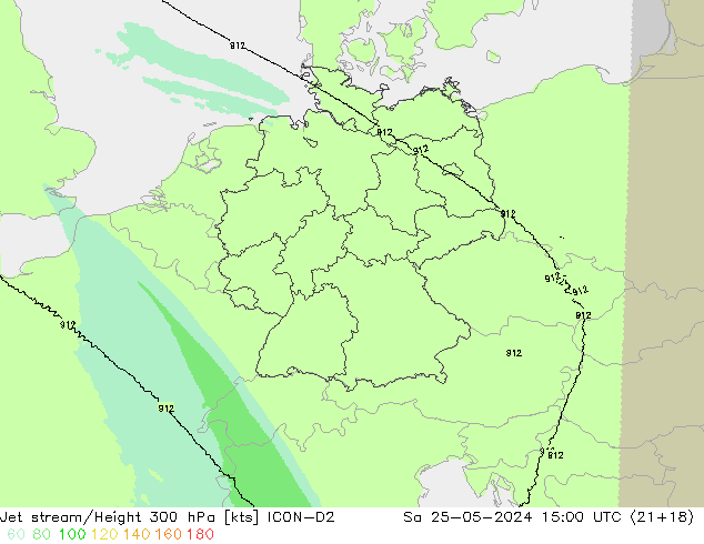 Jet Akımları ICON-D2 Cts 25.05.2024 15 UTC