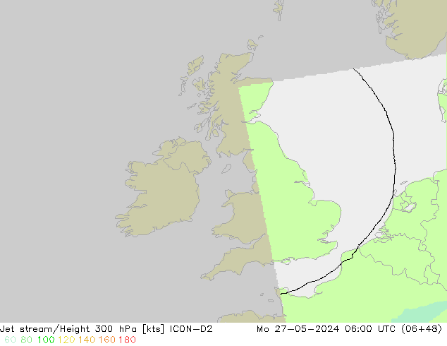 Jet Akımları ICON-D2 Pzt 27.05.2024 06 UTC