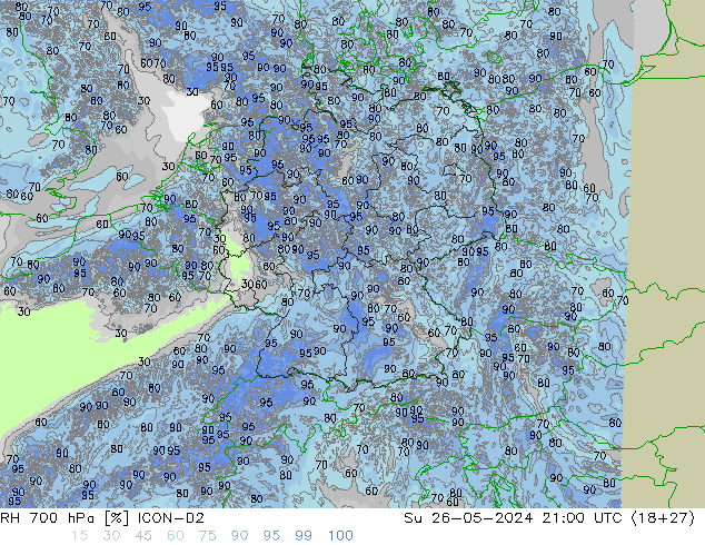 RV 700 hPa ICON-D2 zo 26.05.2024 21 UTC
