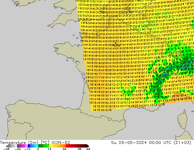     ICON-D2  26.05.2024 00 UTC