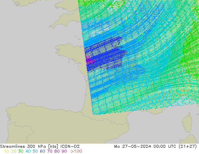  300 hPa ICON-D2  27.05.2024 00 UTC