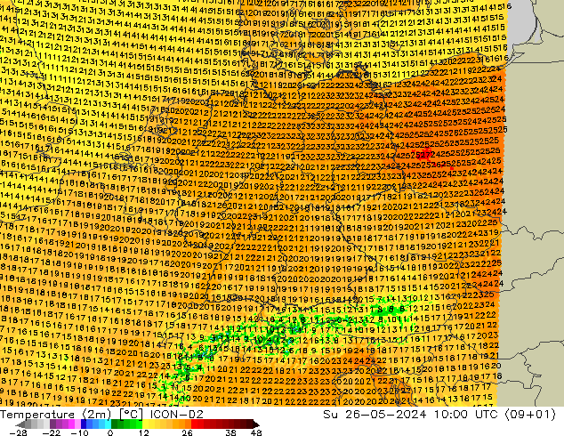     ICON-D2  26.05.2024 10 UTC