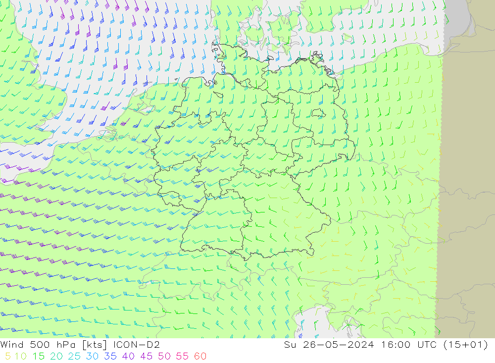  500 hPa ICON-D2  26.05.2024 16 UTC