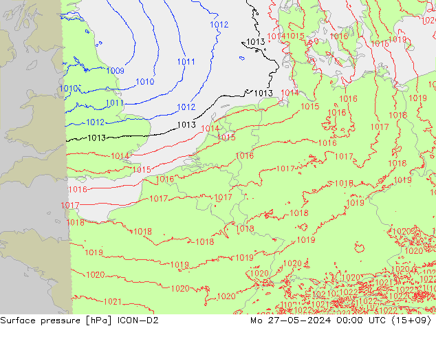      ICON-D2  27.05.2024 00 UTC